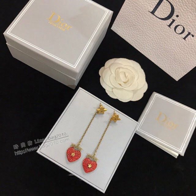 Dior飾品 迪奧經典熱銷款JADIOR系列耳環 滿鑽愛心字母耳釘  zgd1288
